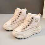 Damen High-Top Sneakers mit warmem Fleece-Futter und rutschfester Sohle R&B