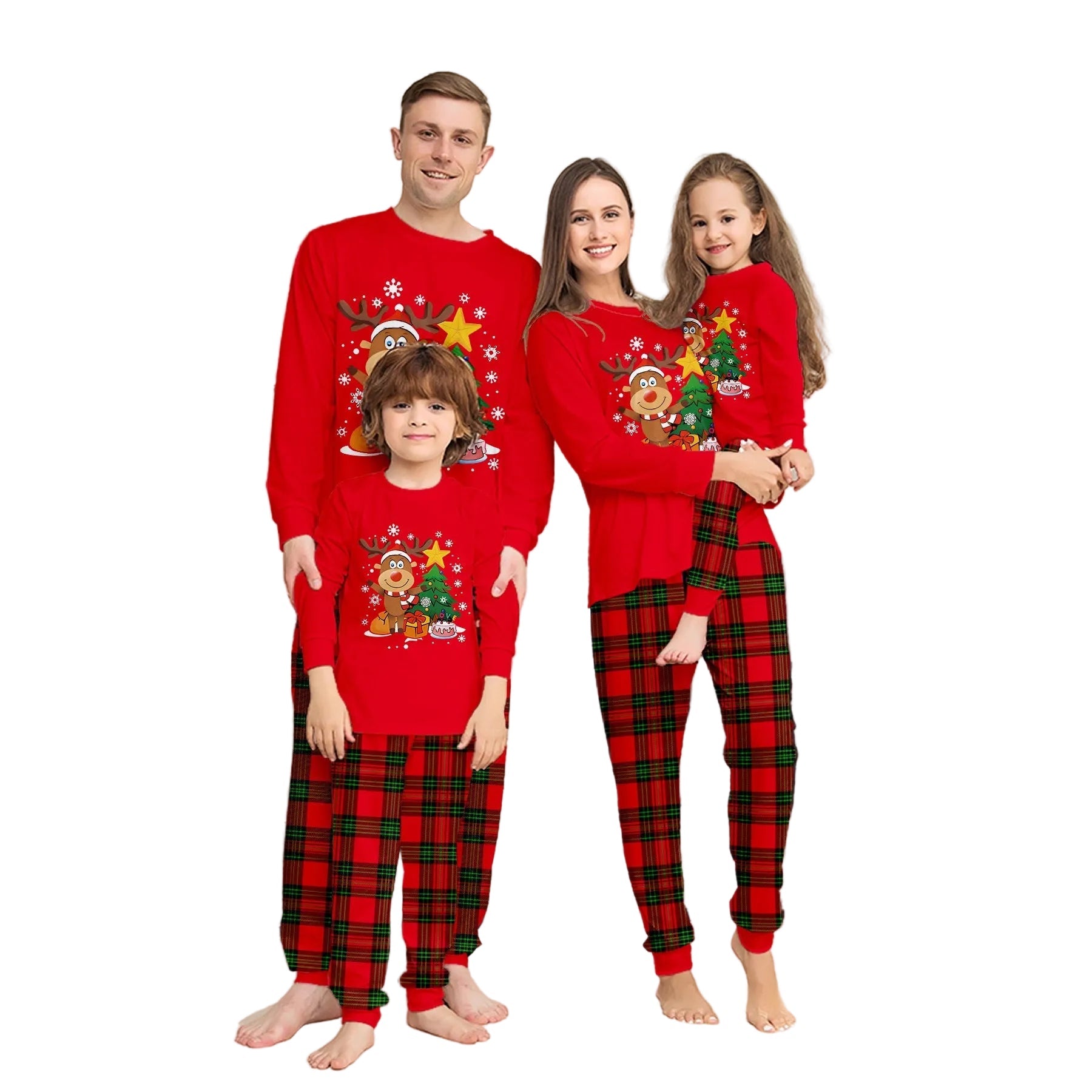 R&B | Rudolf's Süße Weihnachts-Pyjamas Rot Herren