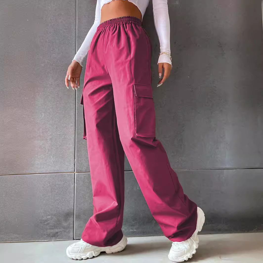 Damen Cargo-Hose mit seitlichen Taschen und elastischem Bund R&B