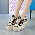 Damen Sportliche Plateau-Sneaker mit rutschfester Sohle und atmungsaktivem Obermaterial R&B