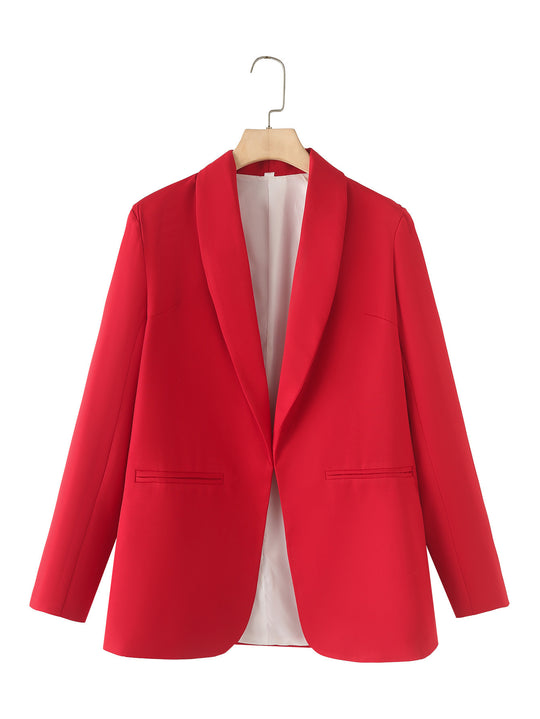 Damen eleganter Blazer mit modernem Schnitt und praktischen Taschen R&B