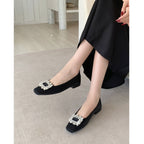 Damen Ballerinas mit funkelndem Strassdetail und modernem Design