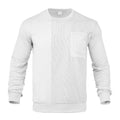 Herren lässiger Sweatshirt mit strukturiertem Design und praktischer Brusttasche R&B