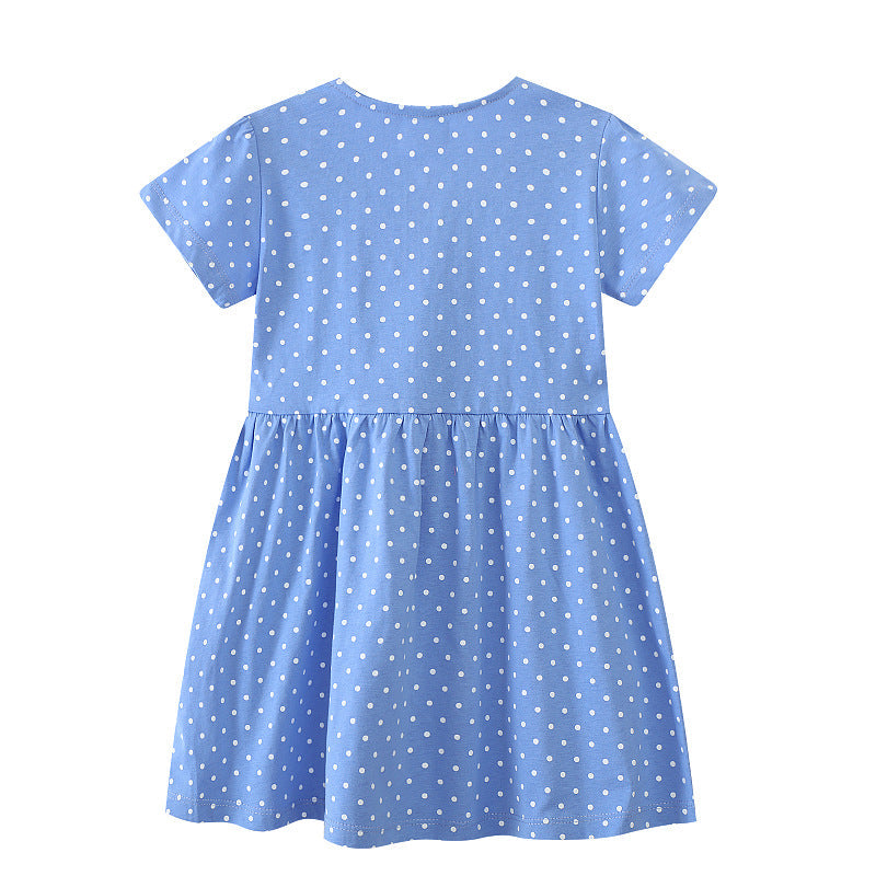 Mädchen Sommerkleid mit verspieltem Schwanenmotiv R&B