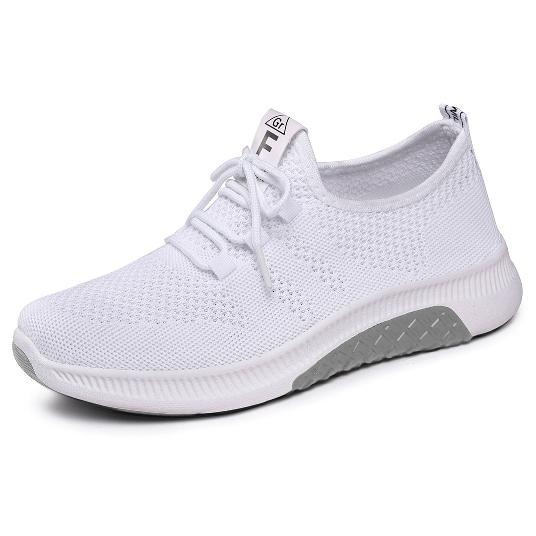 Damen Bequeme und atmungsaktive Sneakers mit elastischen Schnürsystem R&B