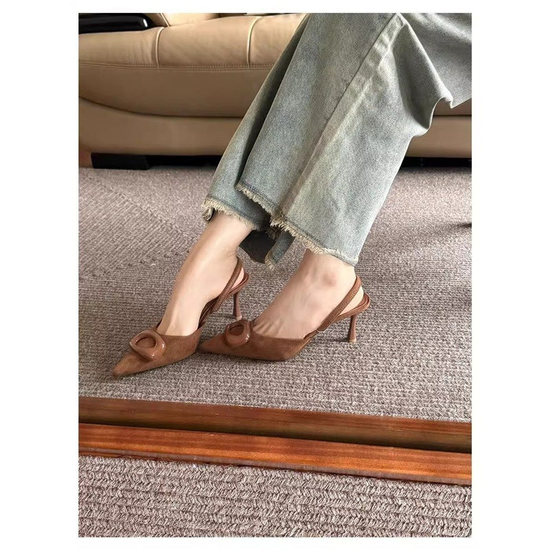 Damen elegante Slingback Pumps mit modernem Riemendesign R&B