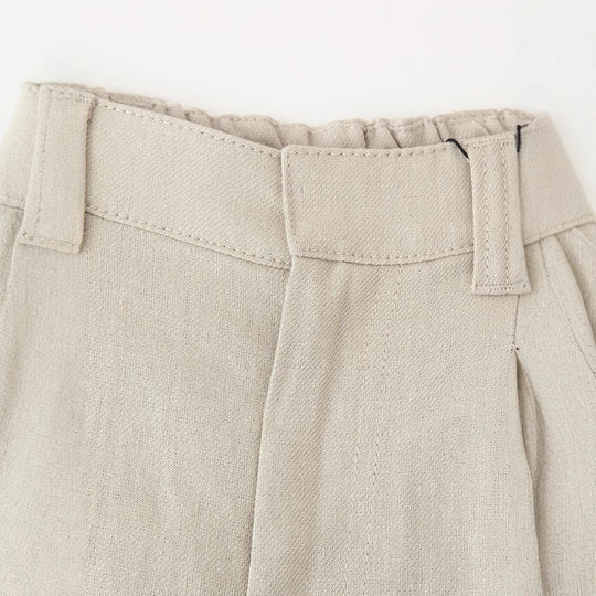 Damen elegante weite Anzughose mit Faltenwurf und hohem Bund R&B
