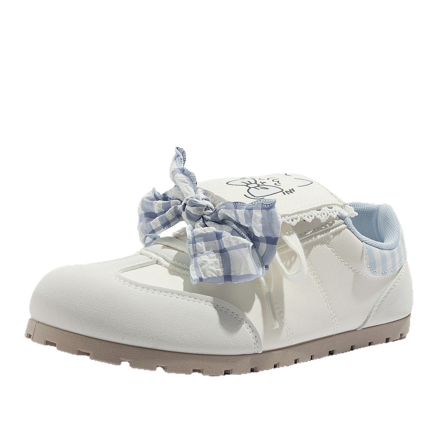 Damen Sportliche Sneakers mit verspieltem Blumenmotiv und weichem Innenfutter