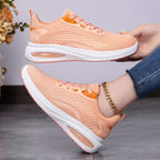 Damen Sportliche Laufschuhe mit atmungsaktivem Mesh-Obermaterial und dämpfender Sohle R&B