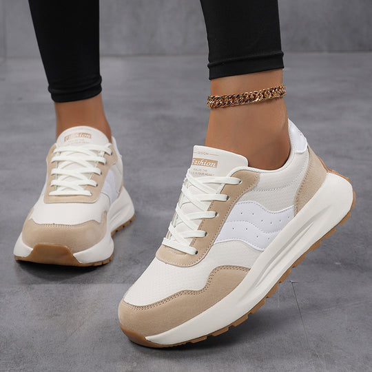 Damen Sneaker aus atmungsaktivem Leder und stylishen Akzenten R&B
