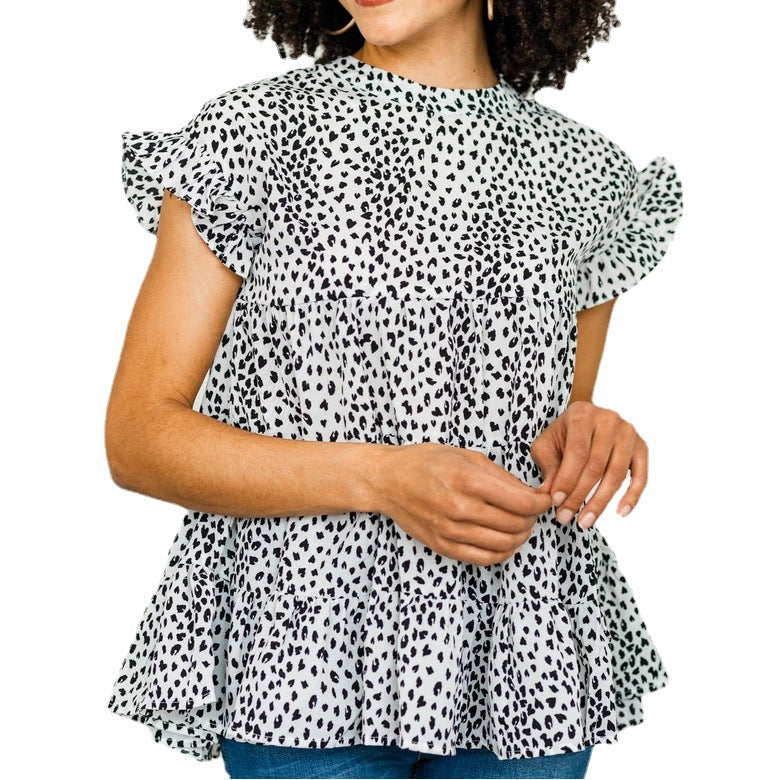 Damen Luftiges Oberteil mit Volantdetails R&B
