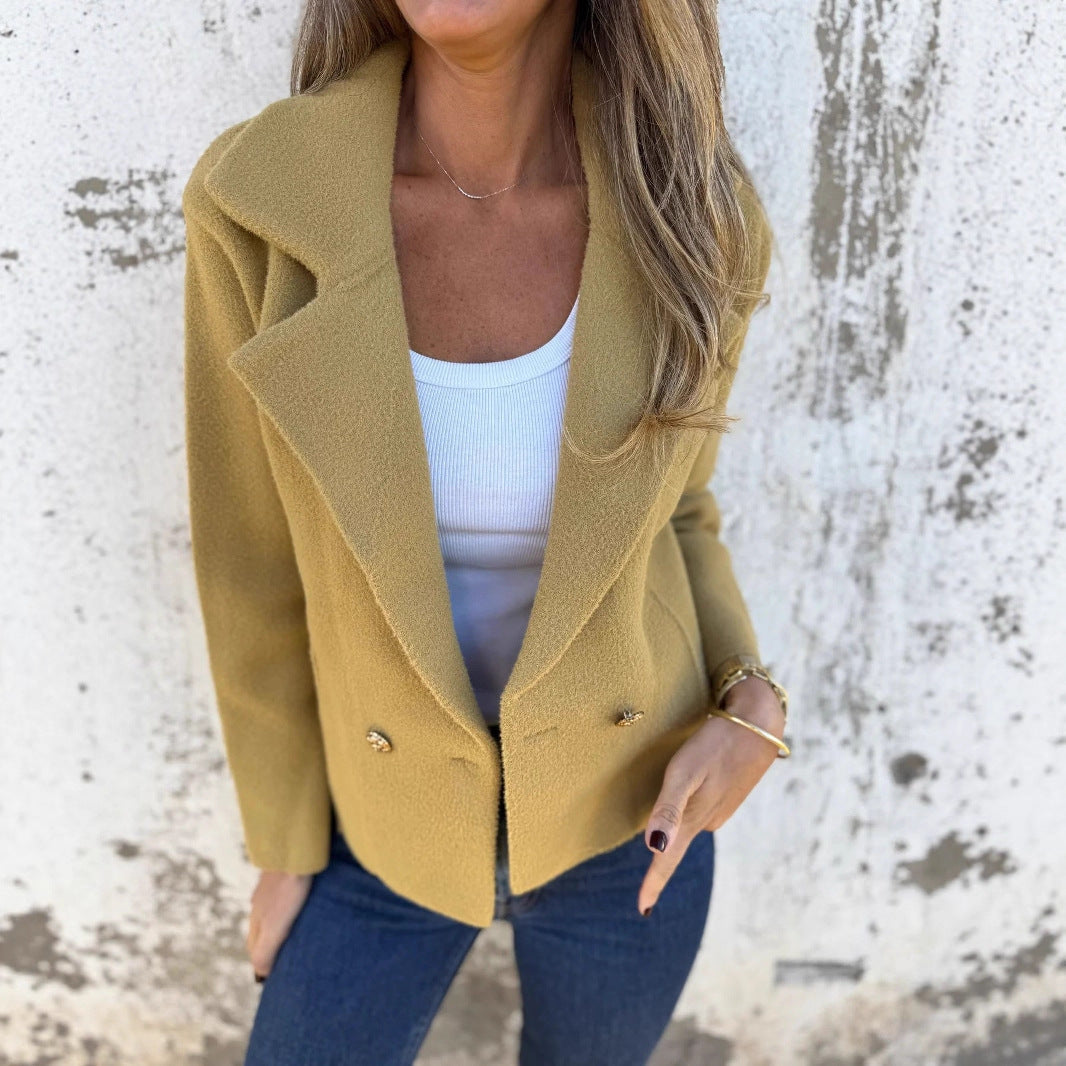 Damen eleganter blaser mit doppelter Knopfleiste
