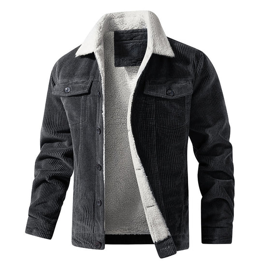 Elegante Cord Herrenjacke