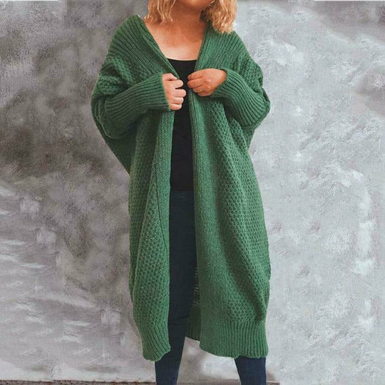 R&B | Solide Lange Strickjacke