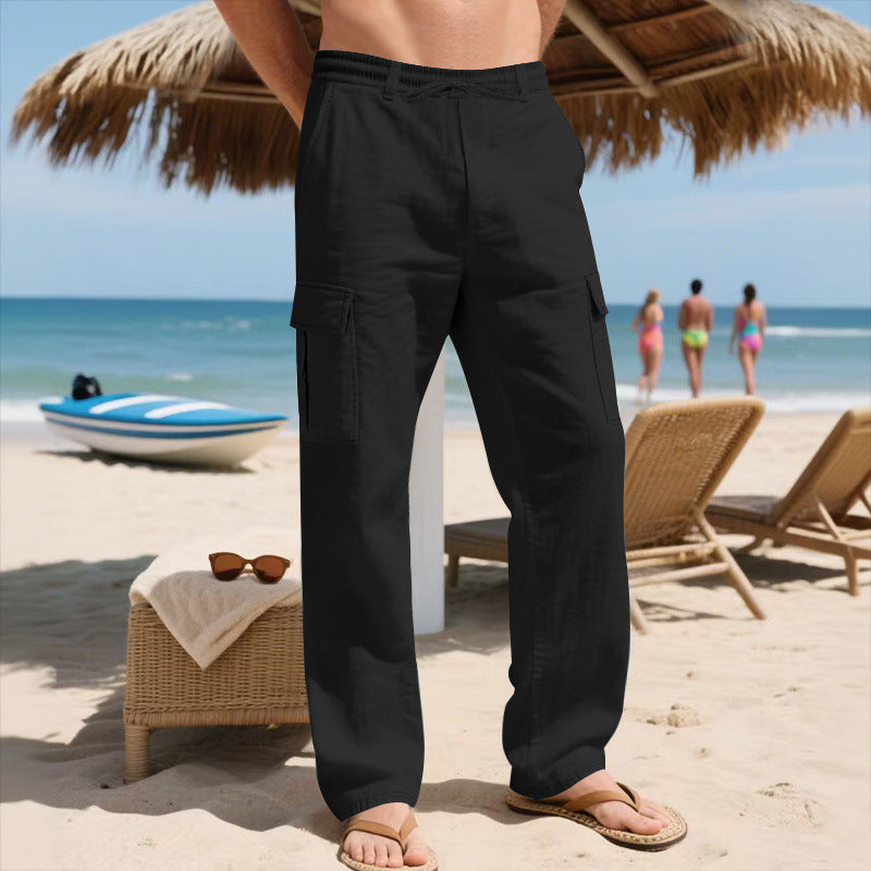 Herren Cargo-Hose mit leichtem, atmungsaktivem Stoff und vielseitigen Taschen R&B