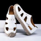 Herren Atmungsaktive Leder-Sandalen mit rutschfester Sohle R&B