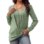 Damen Oversized Strickpullover mit modernem V-Ausschnitt R&B