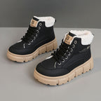 Damen Hohe Stiefel mit flauschigem Innenfutter und rutschfester Sohle R&B