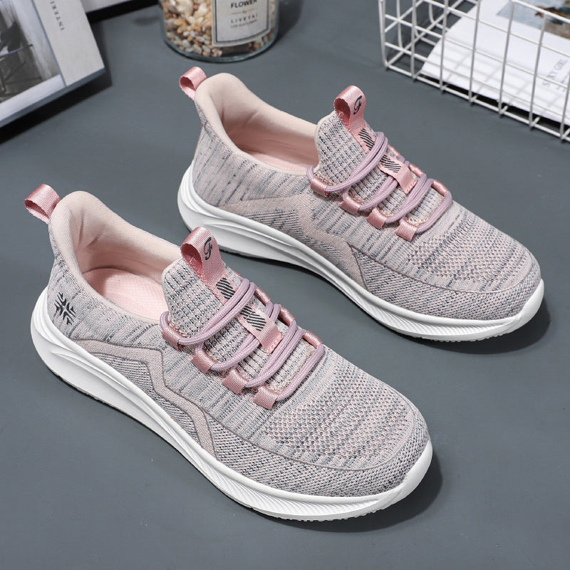 Damen Sportliche Sneakers mit atmungsaktive Netzkonstruktion und dämpfender Sohle R&B
