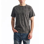 Herren T-Shirt mit einzigartigem Design und strukturierten Stoff R&B