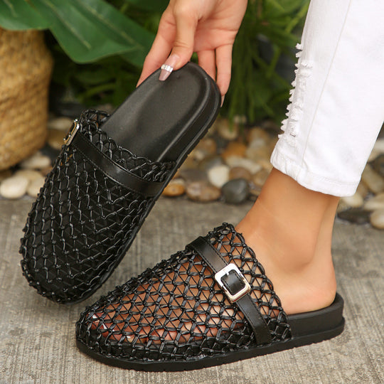 Damen Clogs mit atmungsaktivem Mesh-Design und strukturiertem Fußbett R&B