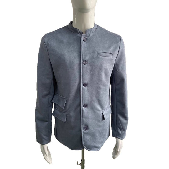 Herren elegante Wildlederjacke im modernen Design R&B