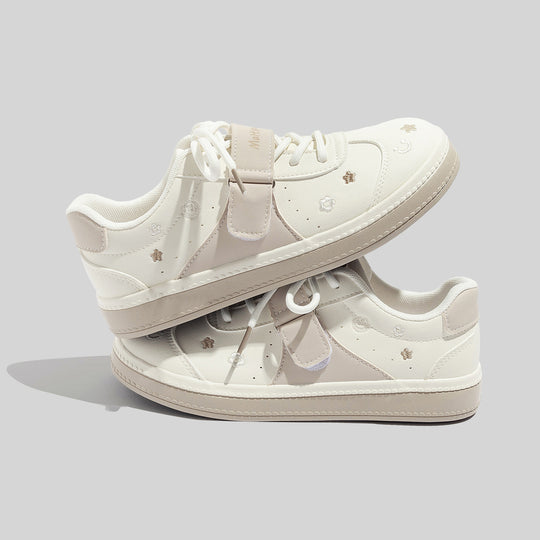 Damen Sneakers mit floralem Design und praktischem Klettverschluss R&B