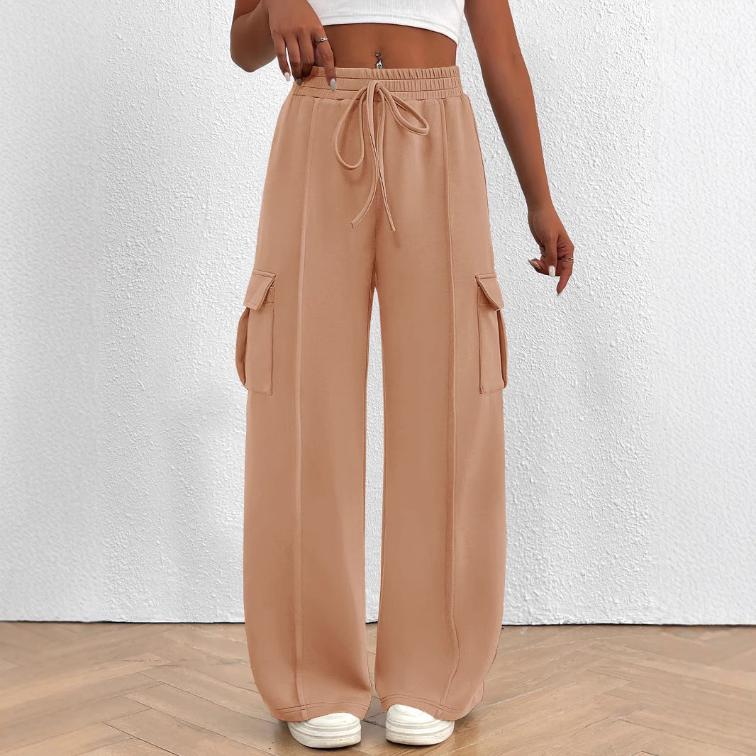 Damen Cargo-Hose mit weitem Schnitt und elastischem Bund R&B