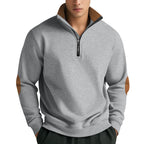 Herren Sweatshirt mit hochwertigem Stehkragen und eleganten akzenten R&B