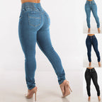 Damen Skinny Jeans mit hohem Komfortbund R&B