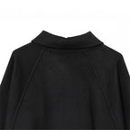 Damen modische Jacke mit asymmetrischem Schnitt und lässigem Reißverschluss R&B