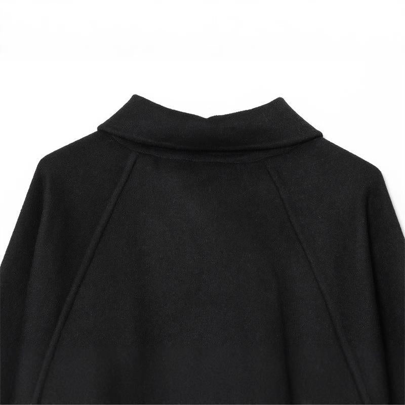 Damen modische Jacke mit asymmetrischem Schnitt und lässigem Reißverschluss R&B