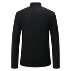 Herren eleganter Blazer mit kunstvoller goldener Stickerei