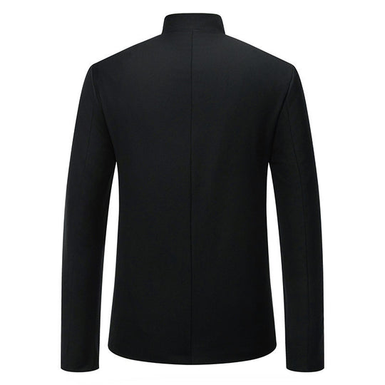 Herren eleganter Blazer mit kunstvoller goldener Stickerei R&B