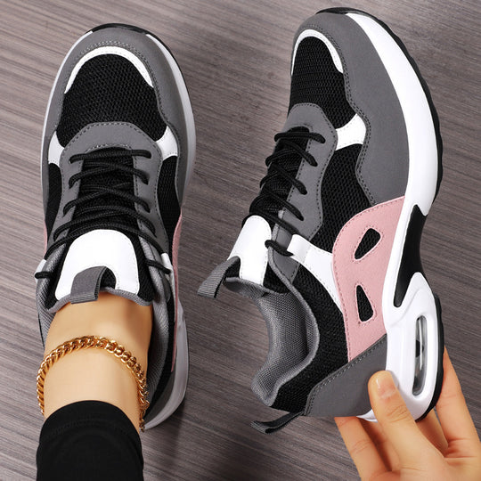 Damen Sportliche Luftpolster-Sneaker mit atmungsaktivem Mesh-Obermaterial R&B