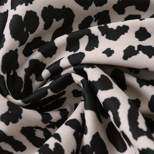 Damen Bikini-Set mit skulpturalem Design und modischem Animal-Print R&B