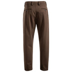 Herren Chinohose mit verstellbarem Bund und Faltenstruktur
