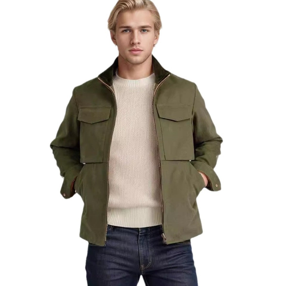 Herren modische Utility-Jacke R&B