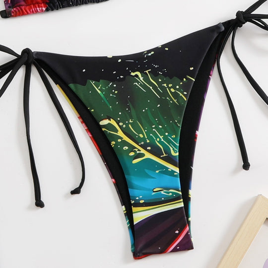 Damen Bikini-Set mit länglichem Rock R&B