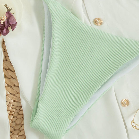 Damen Triangel-Bikini mit feinen Rüschendetails R&B