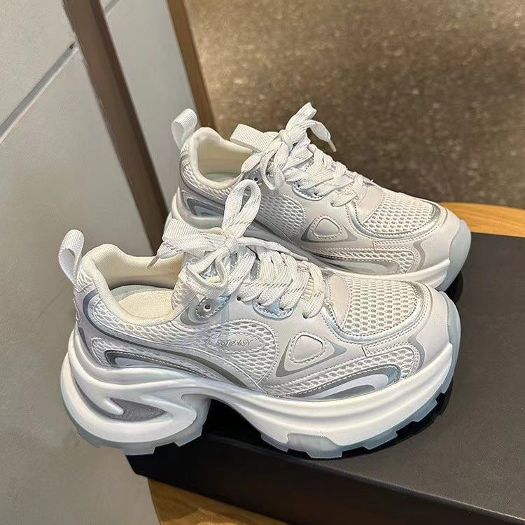 Damen modische Sneakers mit atmungsaktivem Mesh und gepolsterter Laufsohle R&B