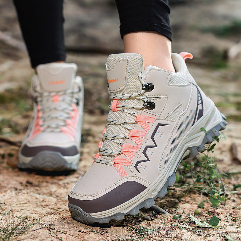 Damen Hohe Outdoorschuhe mit rutschfester Sohle und robustem Obermaterial