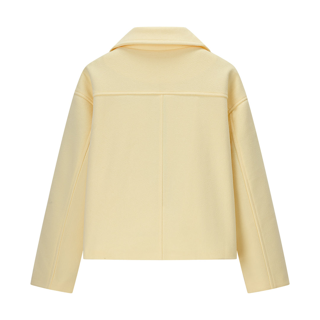 Damen elegante Übergangsjacke mit doppelter Knopfleiste und weichem Obermaterial R&B