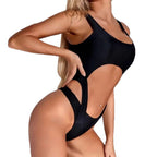 Damen Einteiler Badeanzug mit aufregendem Cut-Out-Design R&B