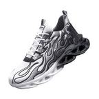 Herren nan skulpturale leistungsstarke Sportschuhe mit ausgefräster Zwischensohle und atmungsaktivem NetzgewR&Be-Obermaterial R&B