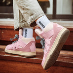 Damen Sportliche High-Top Sneakers mit elastischem Schnürsystem R&B