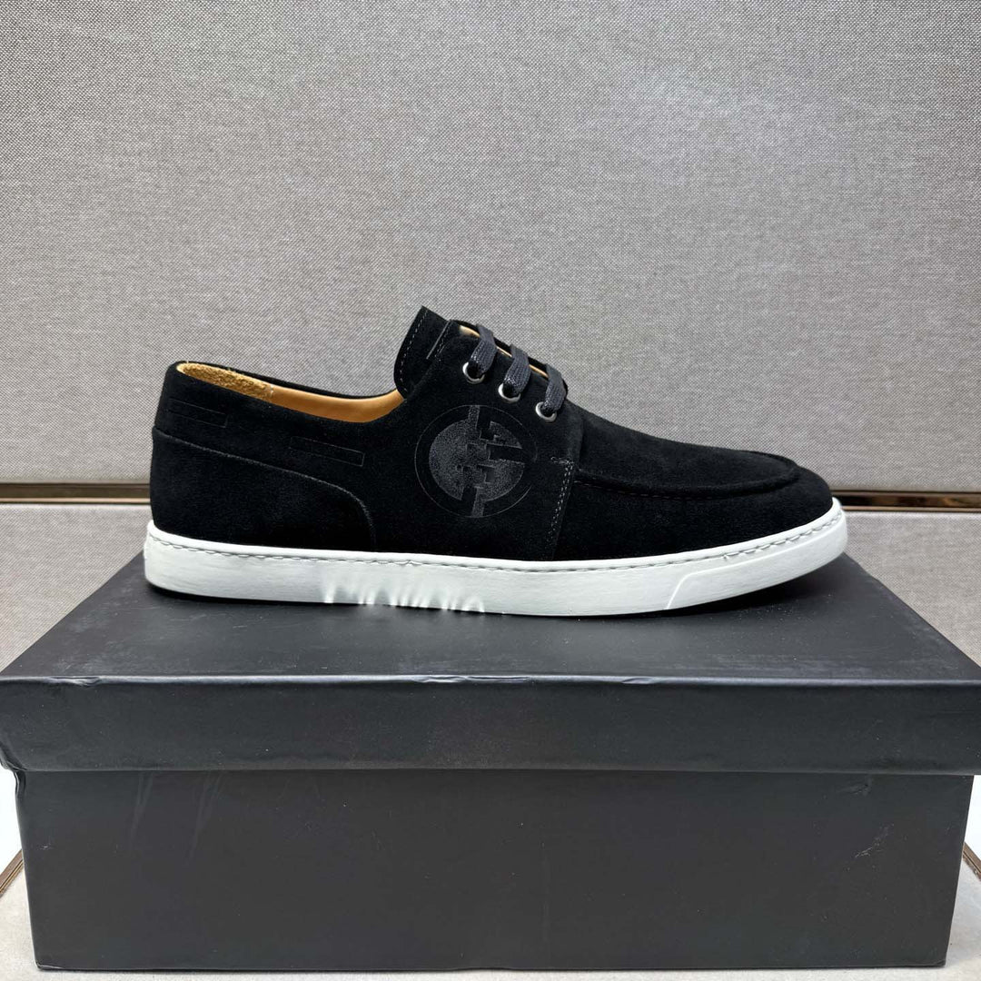 Damen Mokassin Sneakers aus weichem Wildleder mit rutschfester Sohle R&B