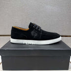 Damen Mokassin Sneakers aus weichem Wildleder mit rutschfester Sohle R&B
