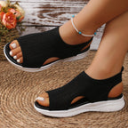 Damen atmungsaktive Badeschuhe mit rutschfester Sohle und elastischem Knöchelansatz R&B