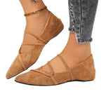 Damen elegante Ballerinas mit gewickeltem Riemendesign und weichem Obermaterial R&B